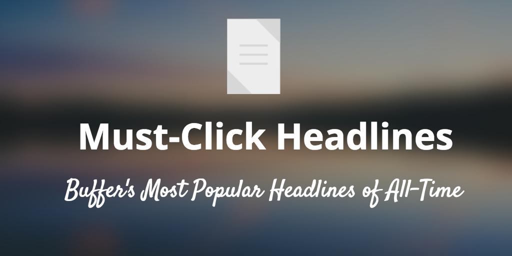 How to Write a Must-Click Headline