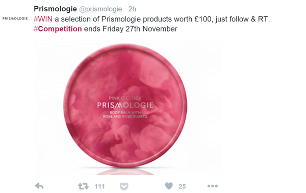 Prismologie Twitter Giveaway
